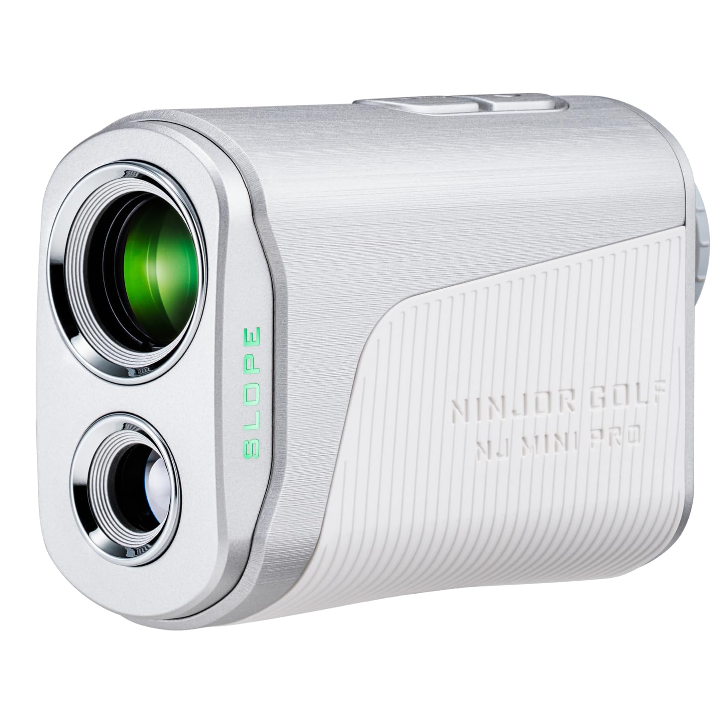 NINJOR GOLF(Ninja Golf) NJ Mini Series Golf Range Finder with Slope Switch and Pin Lock Laser RangeFinder Max1000YD (LCD, Silver