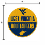Rico Industries Ncaa West Virginia Mountaineers Classic Shape Cut Pennant - Home And Living Room D  Cor - Soft Felt Ez To Hang