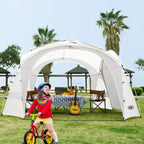 Unp Easy Beach Tent Pop Up Canopy Upf50+ Tent With Side Wall, Ground Pegs, And Stability Poles, Sun Shelter Rainproof, Waterproo
