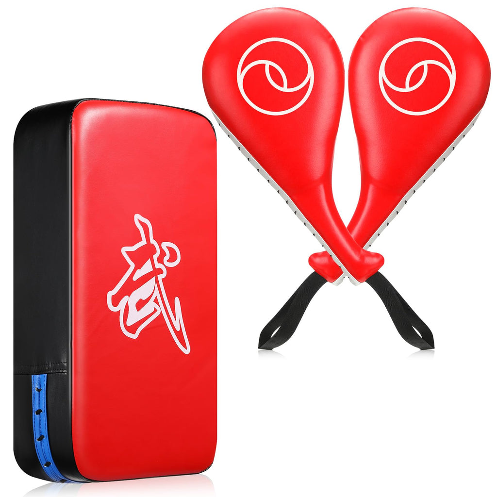 Poen 3 Pcs Taekwondo Kick Pads Muay Thai Pads Mma Karate Kick Pads Gear Martial Arts Kickboxing Training Pads Punching Striking 