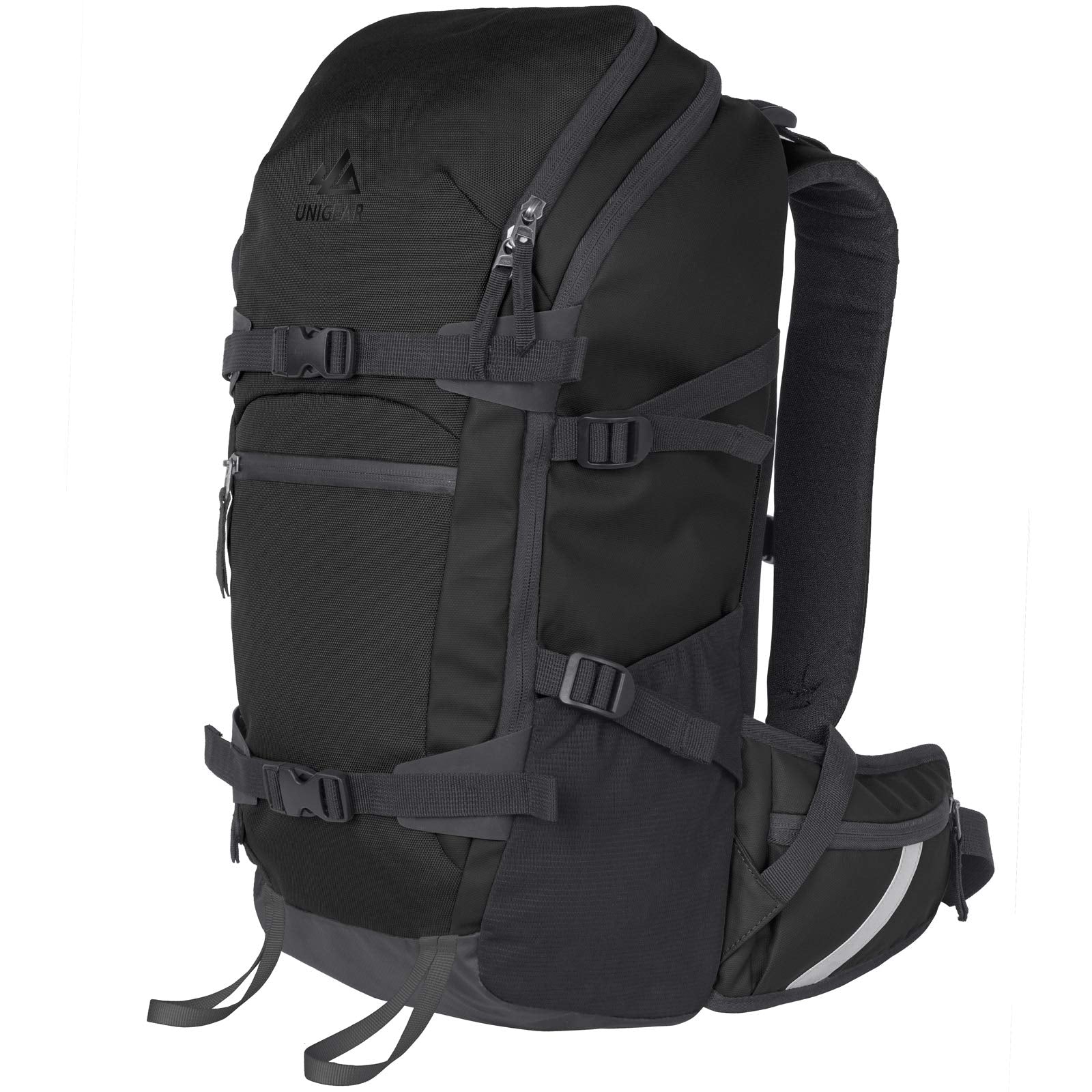 Unigear Ski Backpack, 22L Snowboard Travel Backpack 900D Polyester Waterproof Backpack for Snowboard, Ski, Camping, Hiking (Blac