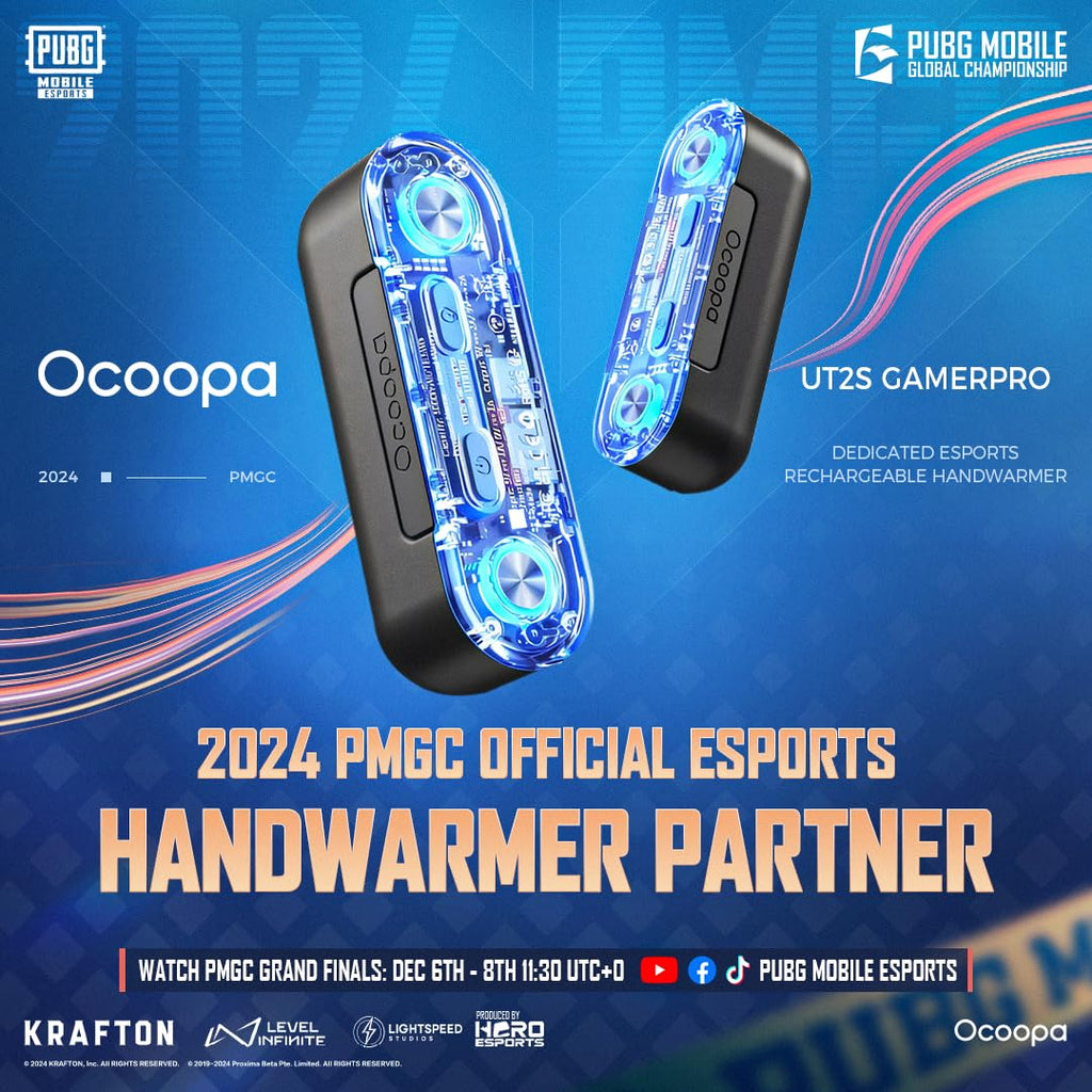 Ocoopa Magnetic Rechargeable Hand Warmers 2 Pack With 18W Fast Charging And Changing Seven Color Rgb Lights 10,000 Mah Portable