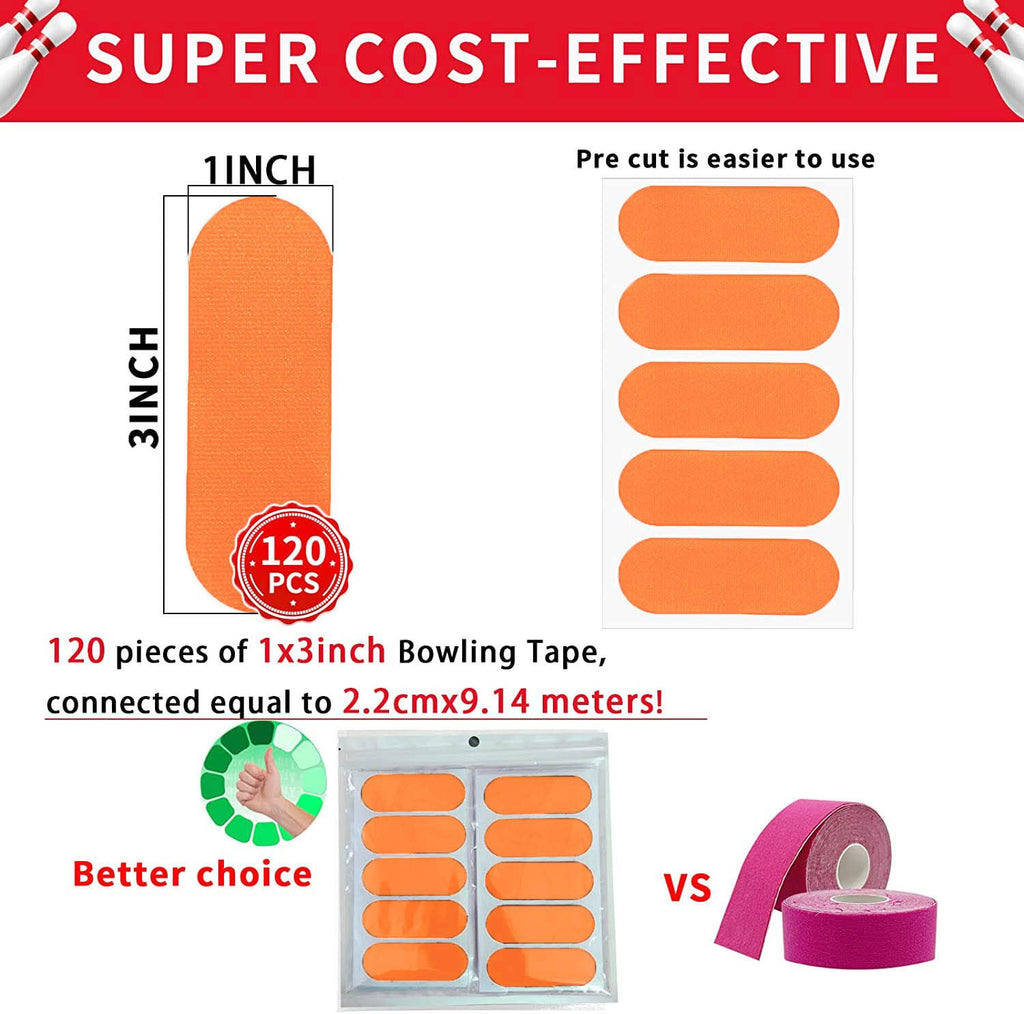 120Pcs Bowling Thumb Tape Bowling Finger Tape, Bowling Tape Thumb For Bowlers, Bowling Accessories For Men Women Sport Workout (