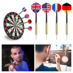 Accmor 12Pcs Steel Tip Darts Set, 18 Grams Professional Metal Darts, Metal Tip Darts With 4 Extra Nylon Shafts, 4 Extra Flights