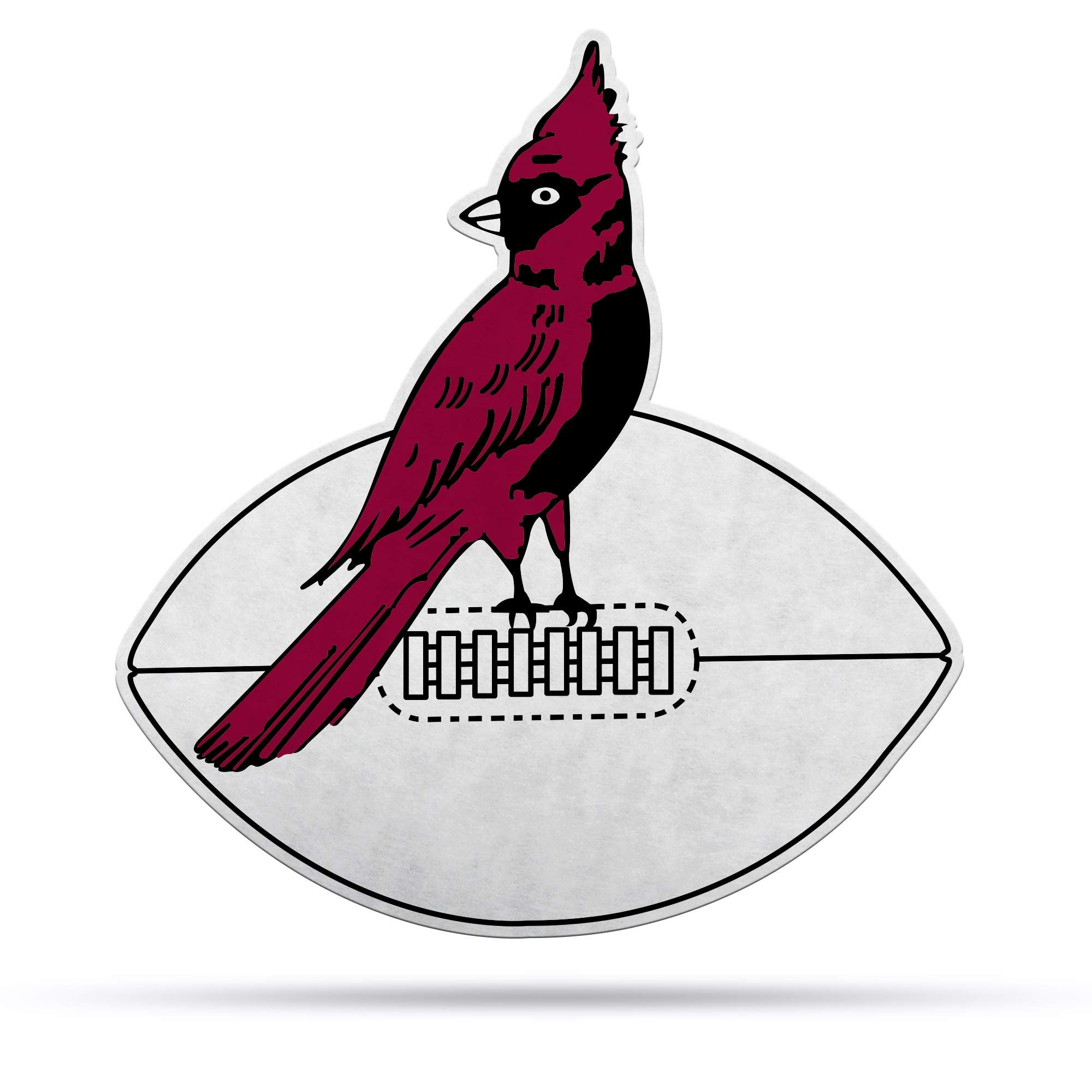 Rico Industries Nfl Football Arizona Cardinals Retro Shape Cut Pennant - Home And Living Room D  Cor - Soft Felt Ez To Hang