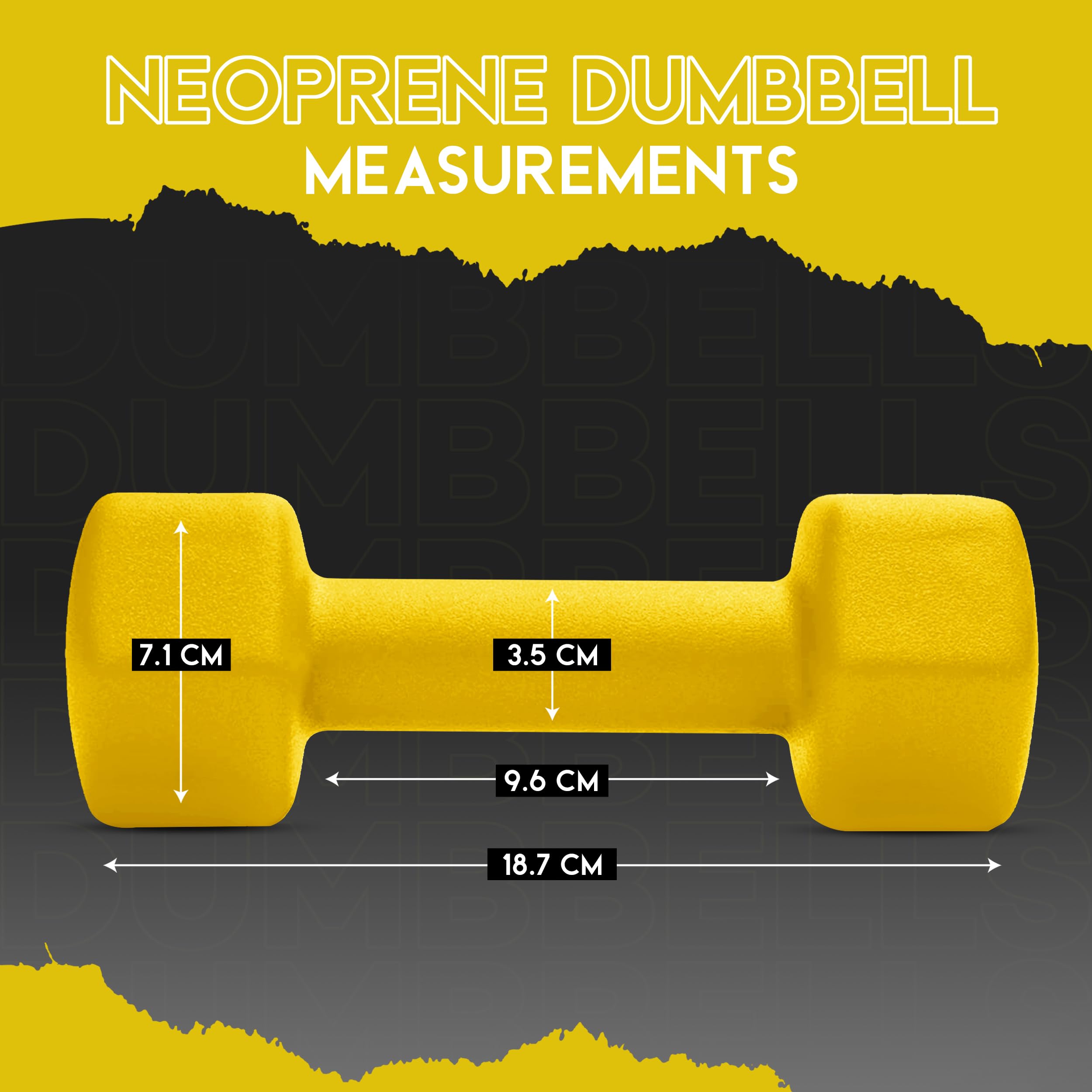 Fitness Republic 5Lb Neoprene Workout Dumbbells Set Of 2 - Non Slip, Anti Roll Exercise & Fitness Dumbbells - Hex Shaped Hand We