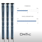 Winn Dri-Tac Midsize (+1/16 Inch) Navy Blue 13 Piece Golf Grip Bundle (