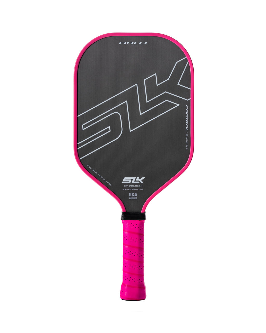 Selkirk Sport Slk Halo Control Xl Pickleball Paddle | Raw Carbon Fiber Pickleball Paddles With A Rev-Core Power Polymer Core | D