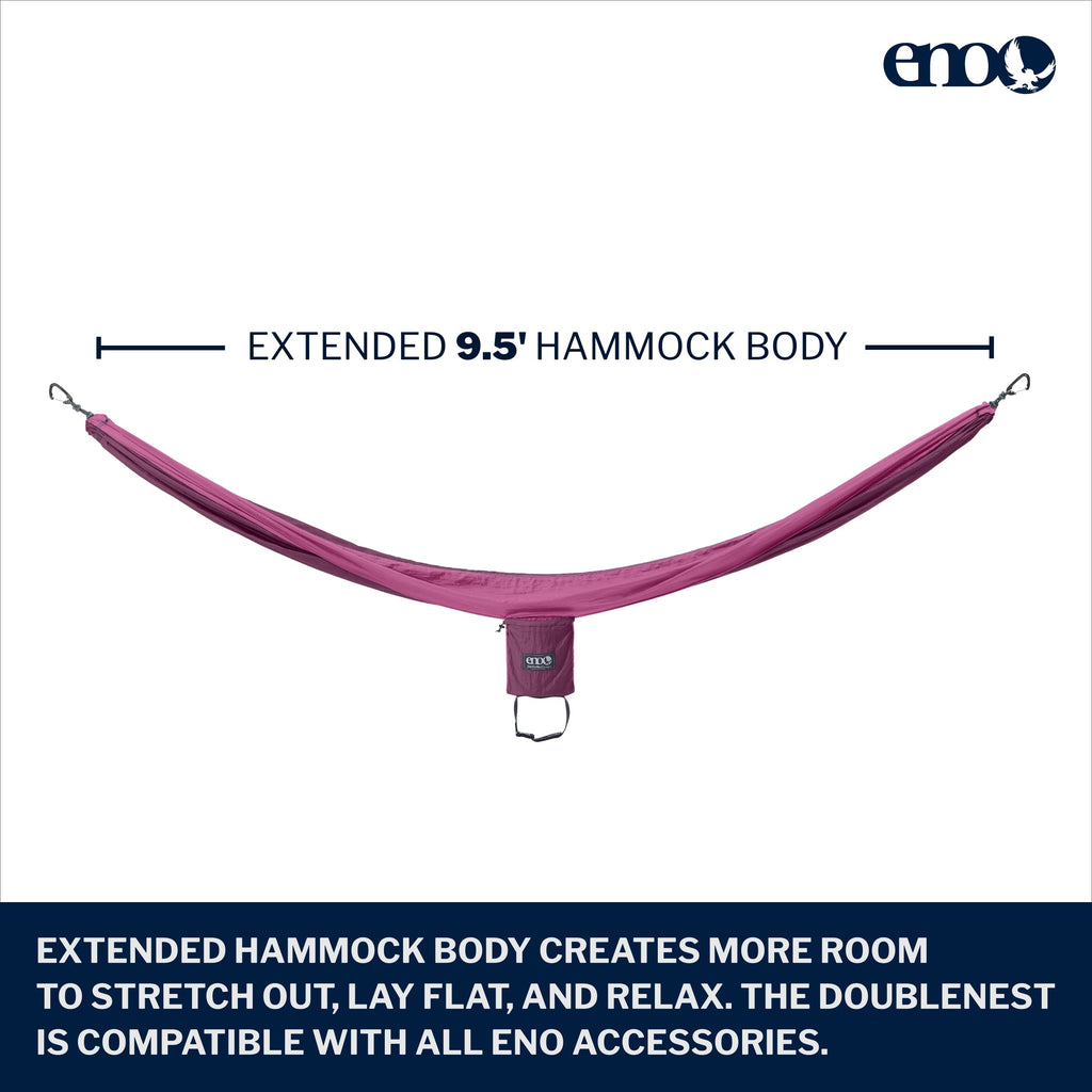Eno Doublenest Hammock - Lightweight, Portable, 1 To 2 Person Hammock - For Camping, Hiking, Backpacking, Travel, A Festival, Or