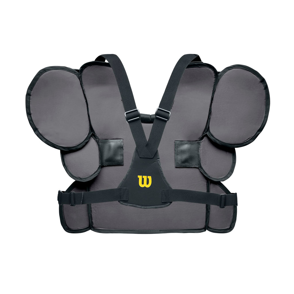 Wilson Pro Gold 2 Chest Protector - Memory Foam, Black/Charcoal, Large/X-Large