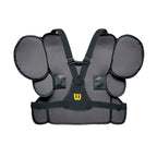 Wilson Pro Gold 2 Chest Protector - Memory Foam, Black/Charcoal, Small/Medium