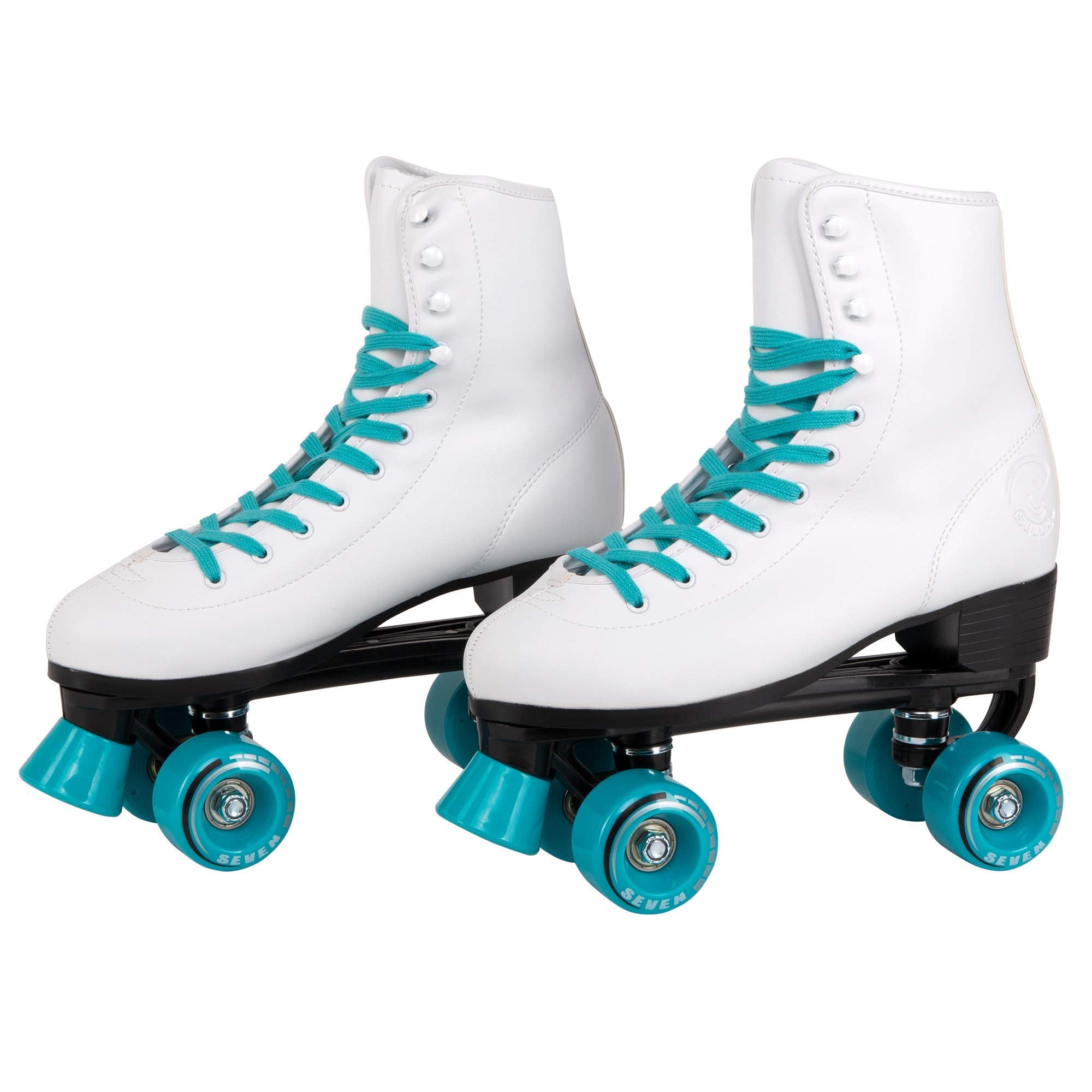 C Seven C7Skates Quad Roller Skates | Retro Design (Teal, Women'S 5 / Youth 4)