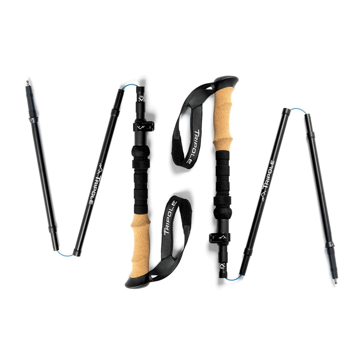 Tripole Trailcore Foldable Trekking And Hiking Poles | Alu7075 | Lightweight | Twin Poles