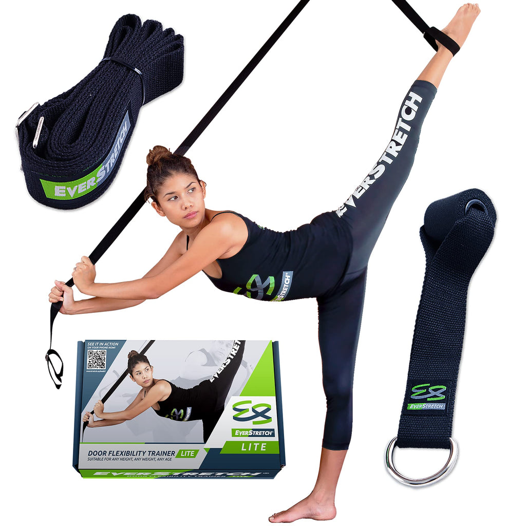 Everstretch Leg Stretcher Lite: Get Flexible With Over The Door Flexibility Trainer | Stretching Equipment For Ballet, Dance, Ma