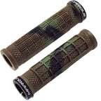 Marque Grapple Mountain Bike Handlebar Grips - Single Lock-On Ring Mtb And Bmx Bicycle Handle Bar With Non-Slip Grip (Jungle Cam
