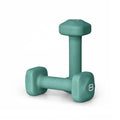 Tone Fitness 8 lb Neoprene Dumbbell Pair for Home Workouts - Non-Slip Design - Teal