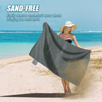 Odoland Beach Blanket Picnic Blanket, 43.3'' X 27.5'' Sandproof Waterproof Outdoor Pocket Blanket With Portable Bag, Foldable Li