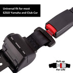 10L0L Golf Cart Belts Bracket Kit, 42 In Retractable Seat Belts For Yamaha, Ezgo Txt & Rxv, Club Car Ds, Club Car Perfect