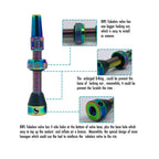 Bwshlf Neon Tubeless Presta Valve Stem 40Mm / 44Mm, Super Light Alloy Presta Valve Stem Kit With Valve Core Remover Tool And Val