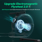 Merach Self-Powered Rowing Machines For Home, Electromagnetic Resistance 2.0 Rowing Machine, Smart Adjust Resistance And Self-De