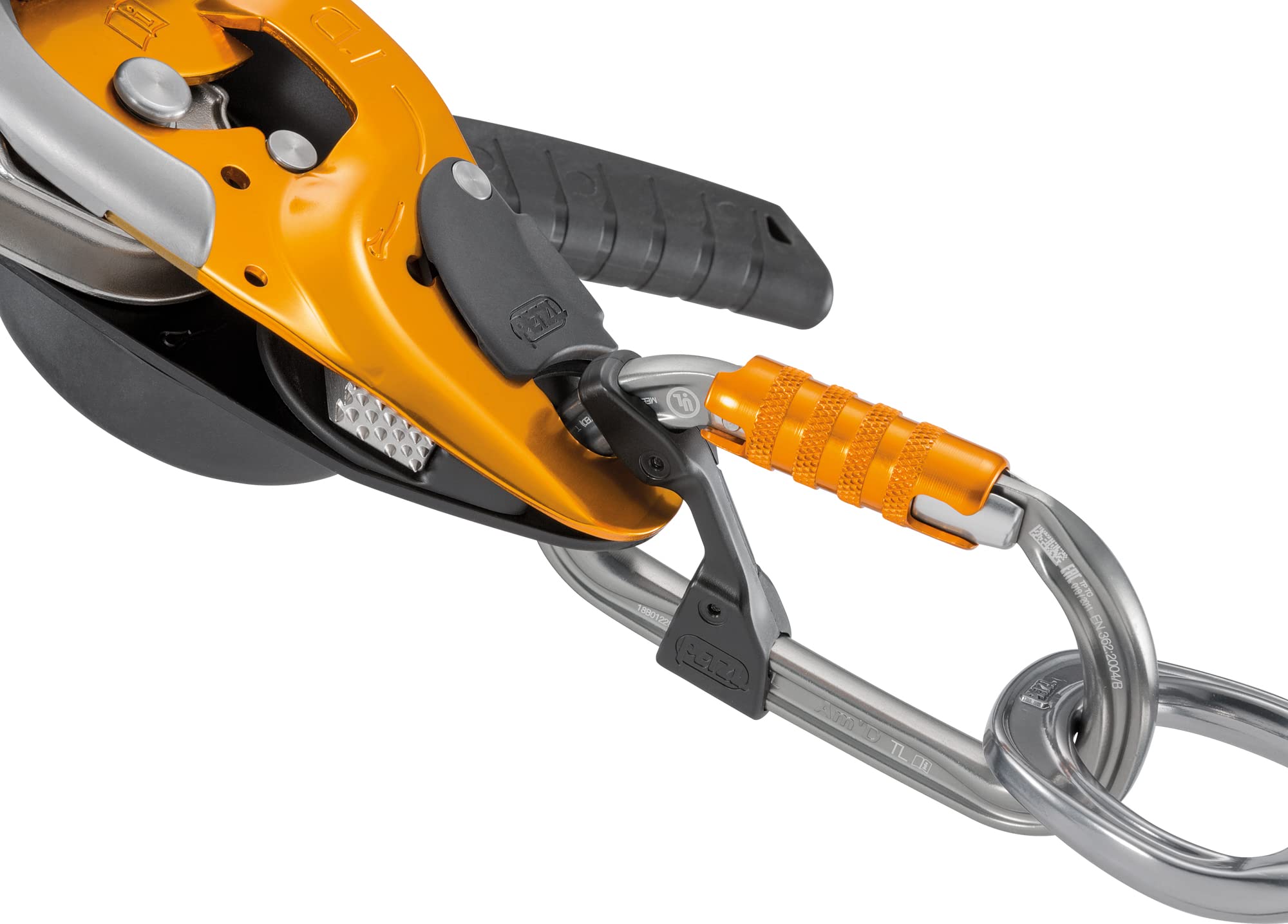 Petzl, Amd Carabiner, Gray, Triact-Lock
