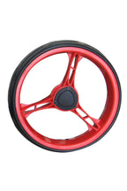 Qwik-Fold 360 Swivel 3 Wheel Push Pull Golf Cart - 360* Rotating Front Wheel - One Second To Open & Close! (White/Red)