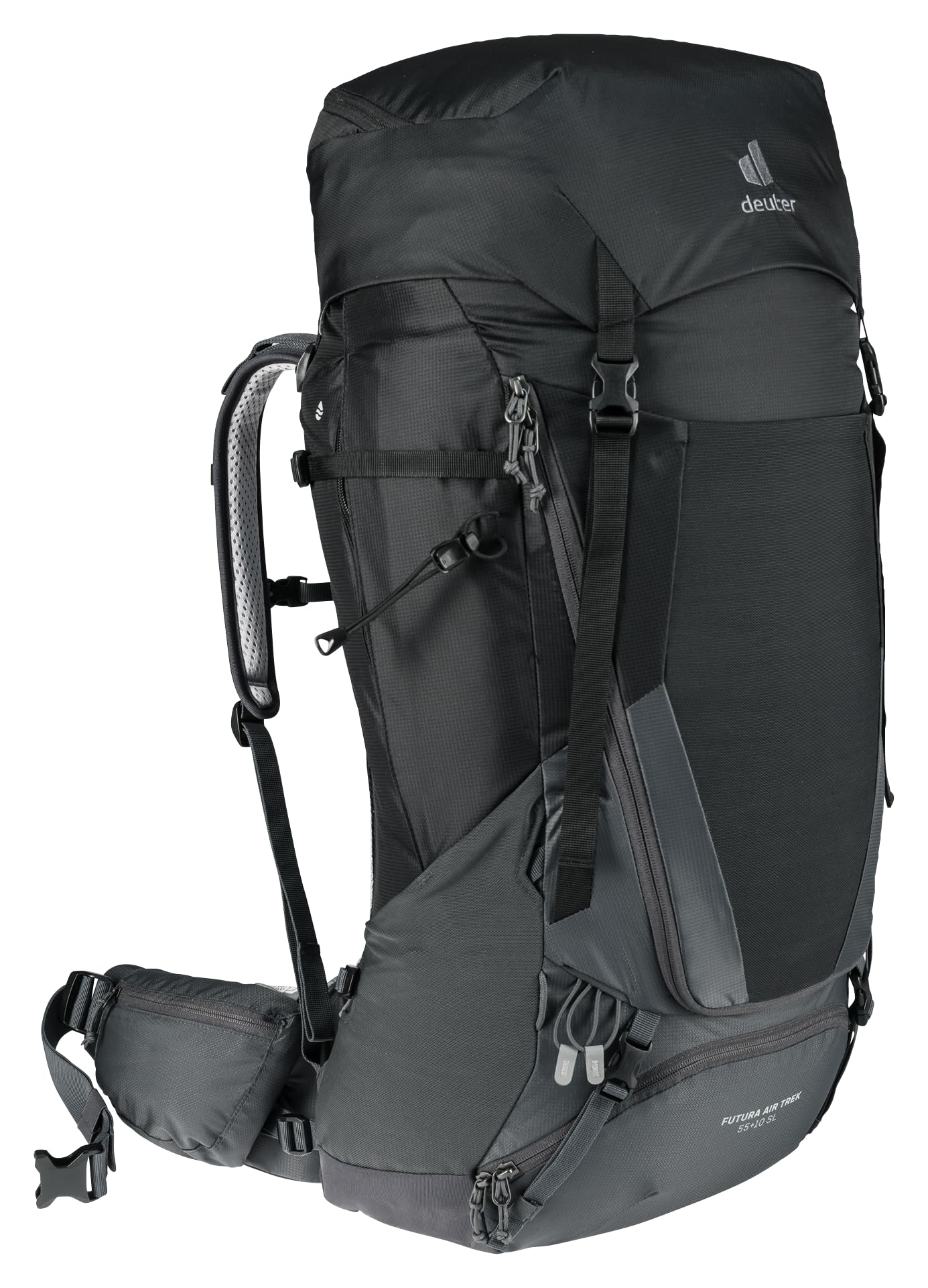 Deuter Womens Futura Air Trek 55 + 10 SL Hiking Backpack - Black-Graphite