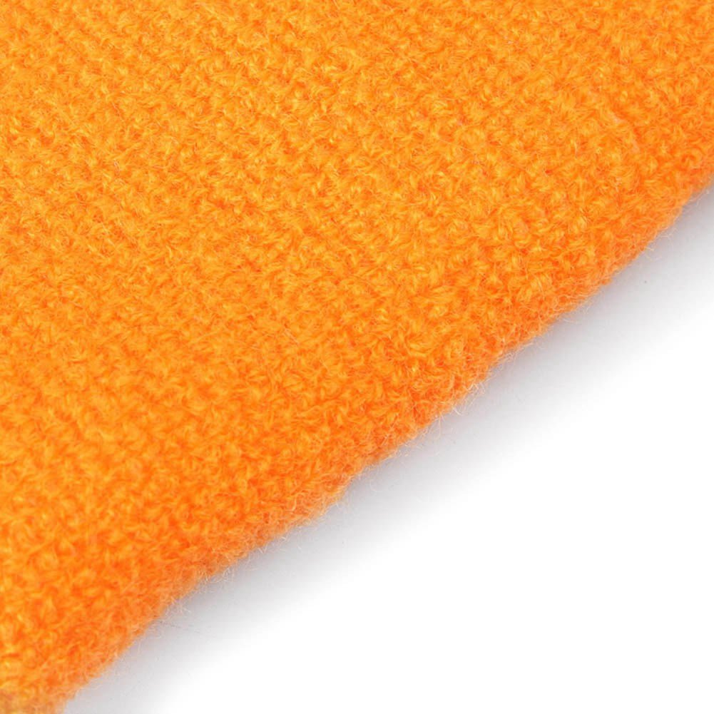 Mallofusa 10 Pack Colorful Sports Basketball Football Absorbent Wristband Party Outdoor Activity (Orange)