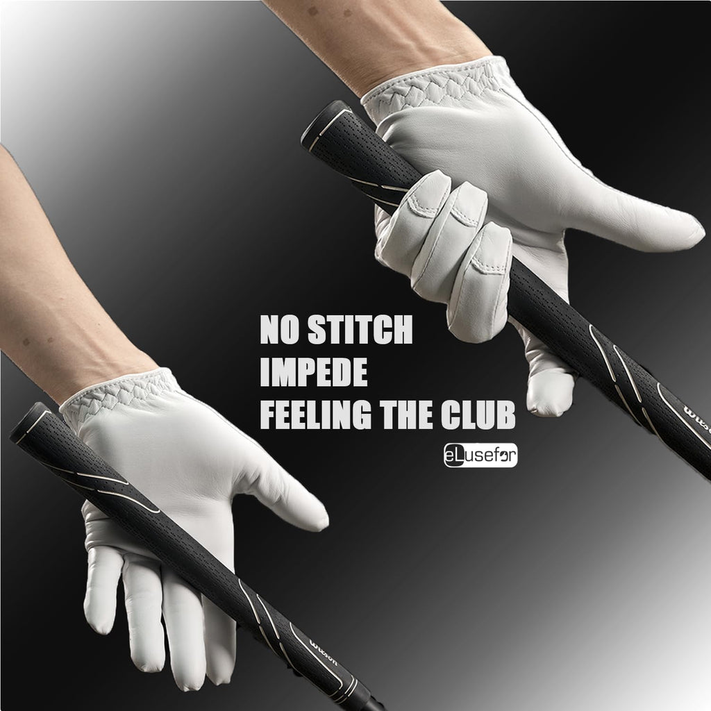Elusefor Precisionpro Master Left Hand Golf Glove - Ultimate Control For Perfect Swing, Moisture-Wicking, Durable, Ergonomic Des