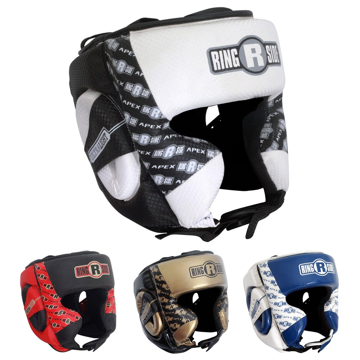 Ringside Ringside Apex Headgear, White/Black, Large/XLarge