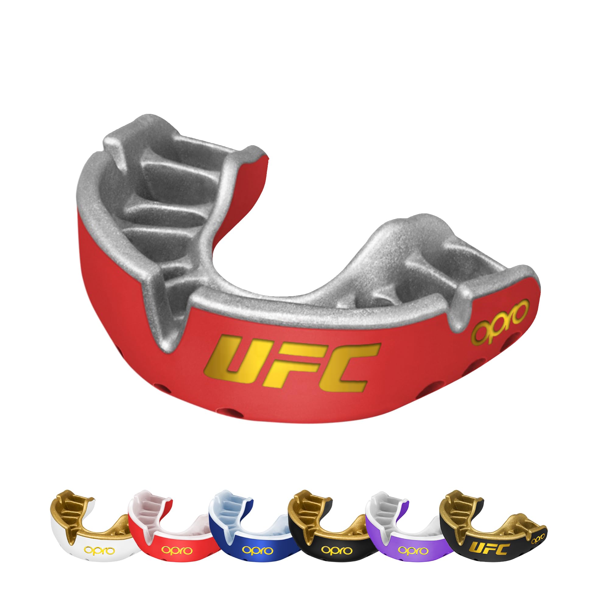 Opro Gold Level Ufc Mouthguard, Adults And Junior Sports Mouth Guard For Kids, Featuring Revolutionary Fitting Technology For Uf