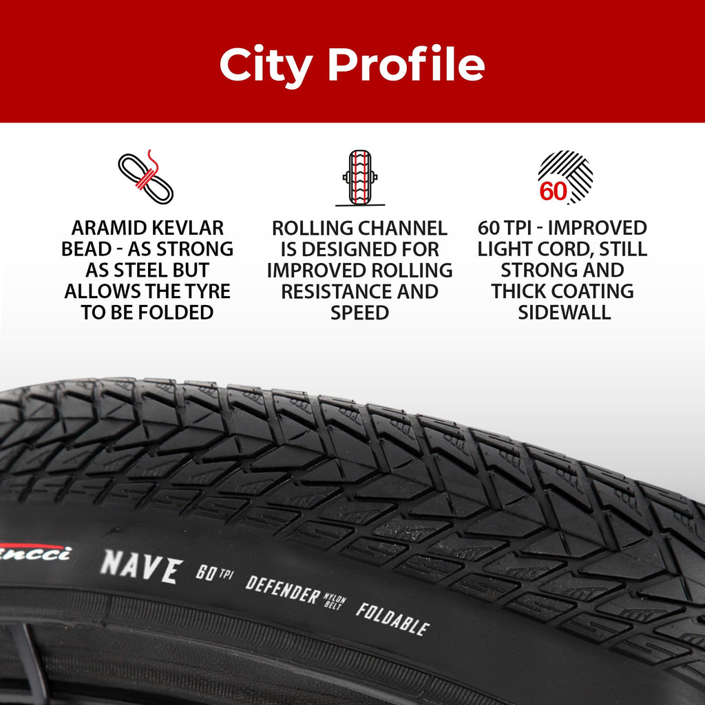 Fincci Pair 700X35C Tire 37-622 Foldable 60 Tpi City Commuter Tires With Nylon Protection For Cycle Road Mountain Mtb Hybrid Tou