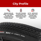 Fincci Pair 700X35C Tire 37-622 Foldable 60 Tpi City Commuter Tires With Nylon Protection For Cycle Road Mountain Mtb Hybrid Tou