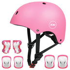 XJD Kids Bike Helmet,Multi-Sport Protective Gear Set for 3-5-8-14 Years Boys Girls with Knee and Elbow Pads Wrist Guards fit Rol