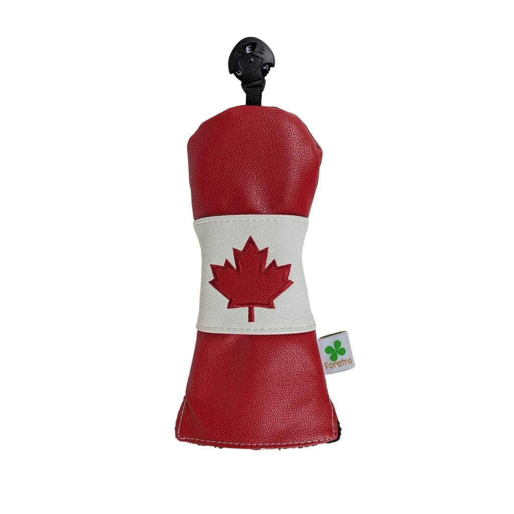 Foretra - Limited Edition Canada Flag Hybrid Headcover - Tour Quality Golf Club Cover - Style And Customize Your Golf Bag