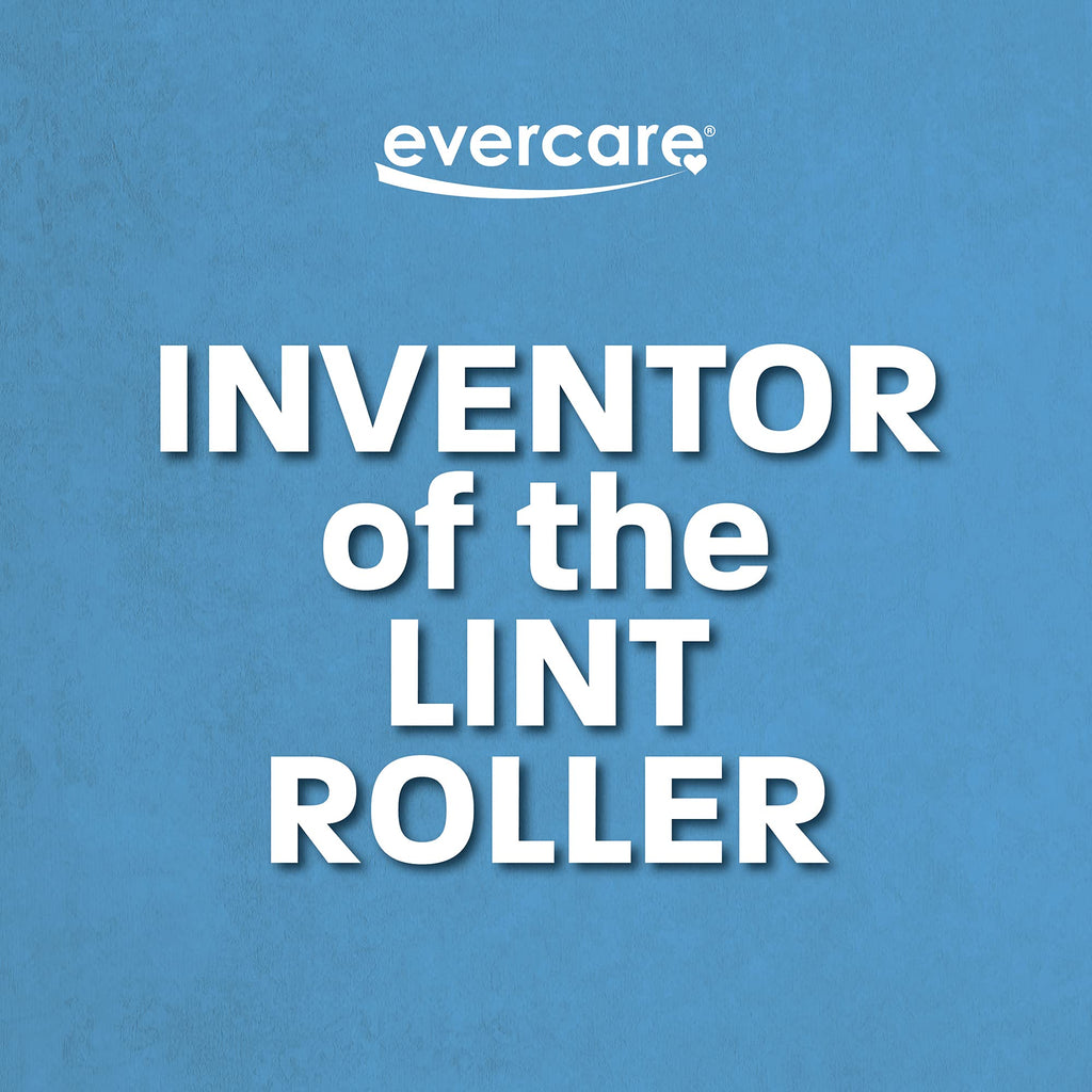 Evercare Home Lint Roller 70 Layer Giant Straight Handle, Sheet, Blue