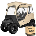 10L0L 2 Passenger Golf Cart Enclosure For Club Car Precedent, All Weather Windproof Waterproof Rain Cover, 4-Sided Clear Window