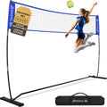 BAGAIL Volleyball Net, 12ft Portable Volleyball Net for Backyard - Adjustable Height, Heavy-Duty Frame, Freestanding Design - Po