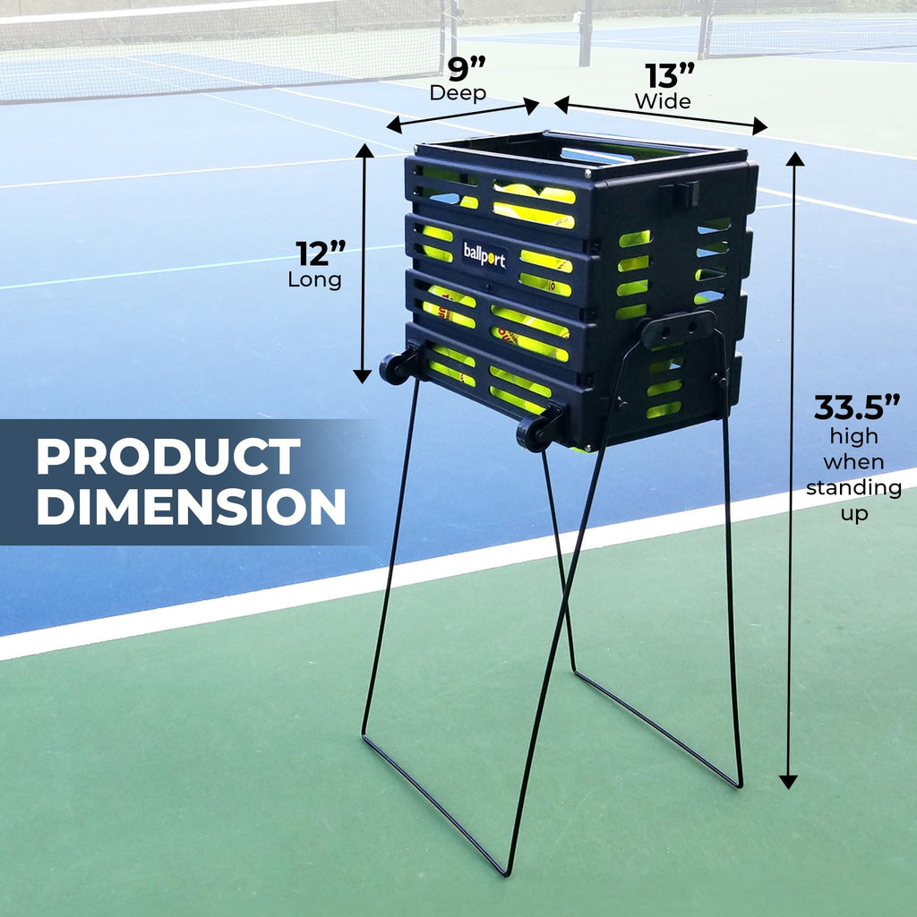 Tourna Bpd-80W Ballport Deluxe Cart With Wheels