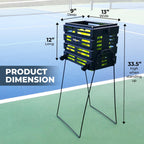 Tourna Bpd-80W Ballport Deluxe Cart With Wheels