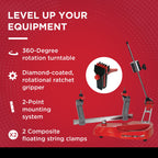 Gamma Sports Stringing Machines, Progression 200, 360 Degree Rotation Tabletop Racquet Stringer Machine, Drop Weight, Tennis, Ra