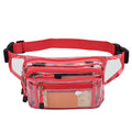 Clear Bag Stadium Approved Clear Fanny Pack for Women for Work,Multi-purpose Waist Bag for Travel & Sporting Event
