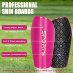Soccer Shin Guards For Kids Youth Adults, Shin Pads Set With Shin Sleeves And Long Soccer Socks For Boys Girls Women, Lightweigh