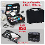 Jueachy First Aid Pouch: Molle Tactical Medical Ifak Pouch - Large Capacity - Black
