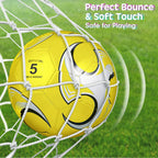 Deekin 6 Pack Soccer Ball With Pump Official Size Indoor Outdoor Soft Soccer Ball Bulk For Child Teens Adults Sport Gift Trainin