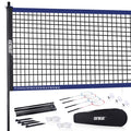 Gse Games & Sports Expert Recreational Badminton Complete Set, 4 Players Outdoor Sports Game Set With Portable Badminton Net, 4 