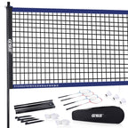 Gse Games & Sports Expert Recreational Badminton Complete Set, 4 Players Outdoor Sports Game Set With Portable Badminton Net, 4 