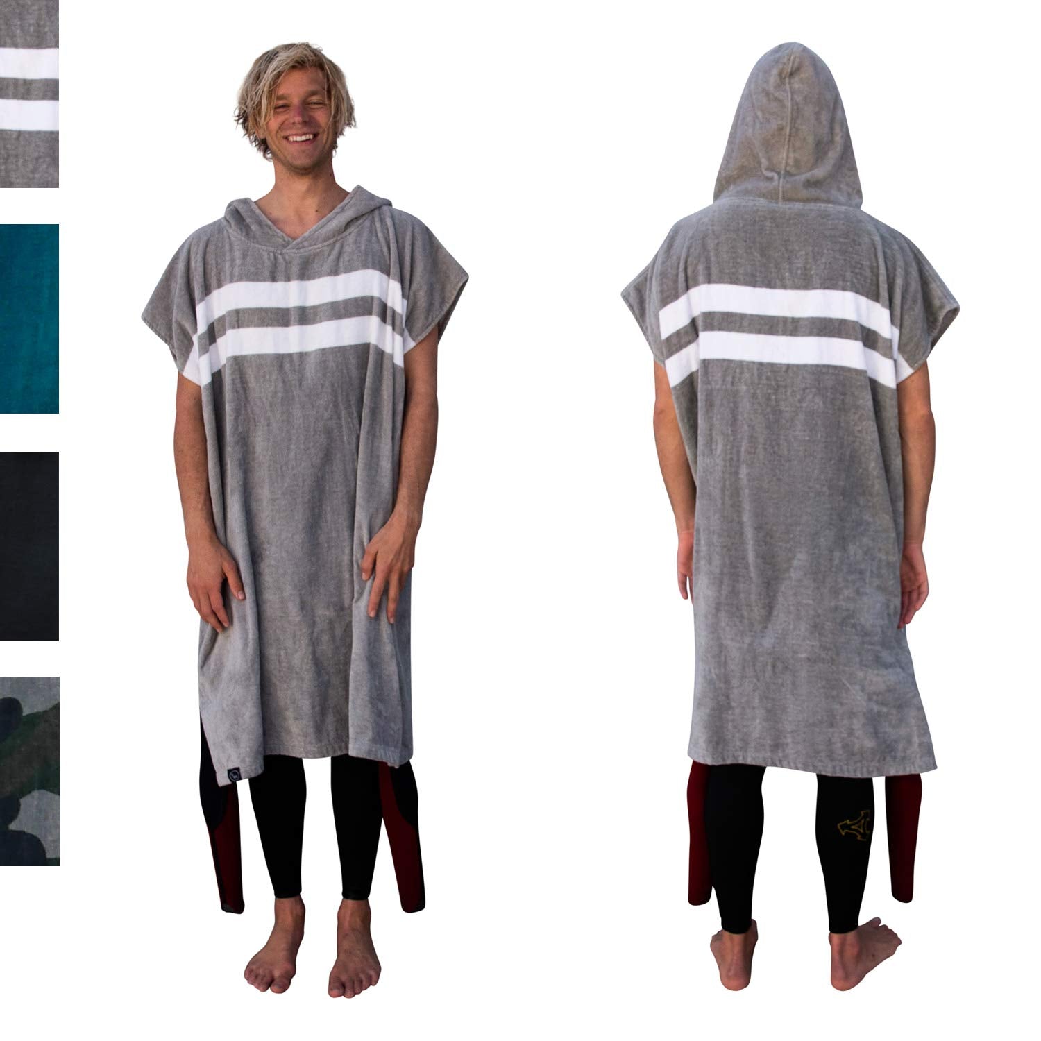 Ho Stevie! Surf Poncho - Warm and Soft - Easily Change In/Out of Wetsuit without Towel Falling Down