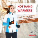 Hot Hand Warmers - 50 Count - 10 Hours Long Lasting Heat, Safe Natural Odorless Air Activated Heat Packs For Hands, Toes And Bod