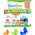 Waterdam Swimming Ear Plugs Great Waterproof Ultra Comfy Earplugs Prevent Swimmer'S Ear (Size 1+2+3: Small Medium Large Ear Wome